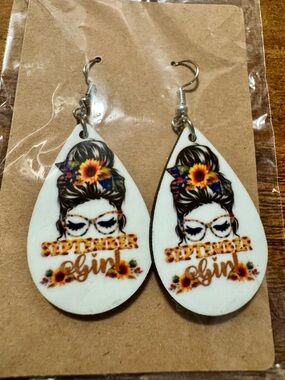 “September Girl” Handmade Earrings